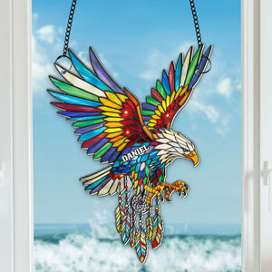 Radiant Winged Spirit Native American Suncatcher - Personalized Gifts For Boho Lovers 01NALU080725 - Ornament - GoDuckee