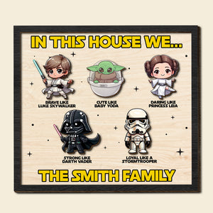 Personalized Gifts For Family Wood Sign 05natn170724 Family Movie Character - Wood Sign - GoDuckee
