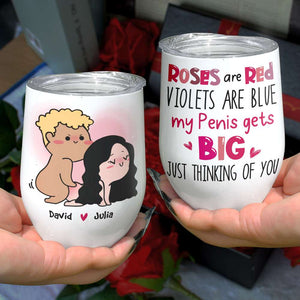 Roses Are Red, Violets Are Blue, Gift For Couple, Personalized Tumbler, Naughty Couple Tumbler, Couple Gift - Coffee Mug - GoDuckee
