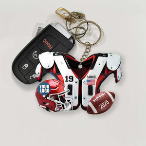 Personalized Gifts For Football Lover Keychain 02HUDT231224 - Keychains - GoDuckee