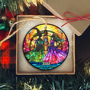 Personalized Gifts For Besties Christmas Witchy Ornament 04xqpu291124 - Ornament - GoDuckee
