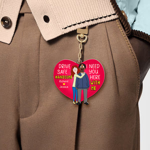 Personalized Gifts For Couple Keychain I Need You Here With Me 04QHQN050225HG - Keychains - GoDuckee