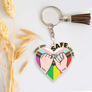 Personalized Gifts For LGBTQ Friends 04QHQN200624, LGBTQ Ally Keychain - Keychains - GoDuckee