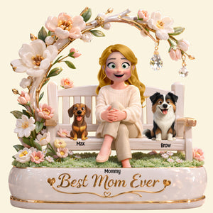 Dog & Cat Mom Acrylic Plaque - Personalized Gifts For Mothers 03totn110326 - Shaped Plaques - GoDuckee