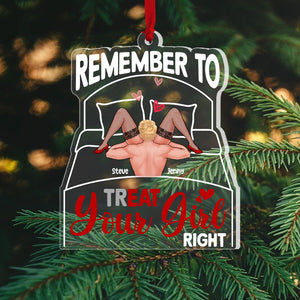 Romantic Couple, Love You Forever And Ever, Personalized Ornament, Couple Gifts, Gifts For Her, Gifts For Him - Ornament - GoDuckee