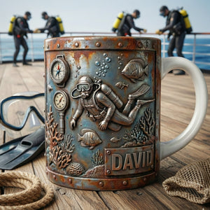 Ocean Adventure Coffee Mug – Personalized Gifts For Scuba Diving Lovers 04tglu151225 - Coffee Mug - GoDuckee