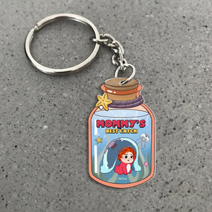 Personalized Gifts For Mom Keychain Mommy's Best Catch 03HTHN010324 - Keychains - GoDuckee