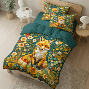Fox Lovers Quilt Bed Set 042HUDT180125 - Blanket - GoDuckee