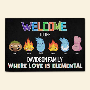 Family 02htpu141223, Personalized Doormat - Doormat - GoDuckee