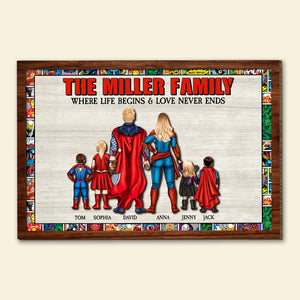 Personalized Gifts For Family Wood Sign Where Life Begins And Love Never Ends 01natn200224pa - Wood Signs - GoDuckee