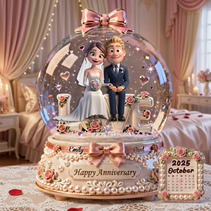 Romantic Wedding Couple Acrylic Plaque - Personalized Gifts For Couples 06TGLU220126 - Shaped Plaques - GoDuckee
