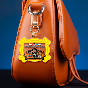 Sitting Mom Keychain Personalized Gifts For Mom 02KAQN190325PA - Keychains - GoDuckee