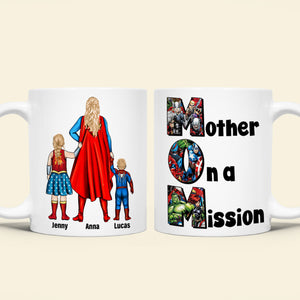Personalized Gifts For Mom Coffee Mug 05totn070325pa Mother On A Mission - Coffee Mug - GoDuckee