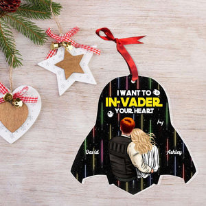 Couple Gift, Personalzed Acrylic Ornament, Galaxy Couple Ornament, Christmas Gift 02KAHN241123HH - Ornament - GoDuckee