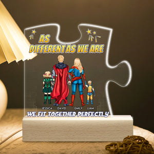 Personalized Gifts For Family LED Light We Fit Together Perfectly 03NAPU210224PA - Led Lights - GoDuckee