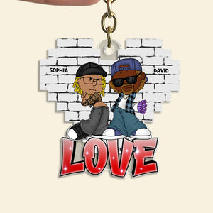 Personalized Gifts For Couple Keychain 05totn030124hg - Keychains - GoDuckee