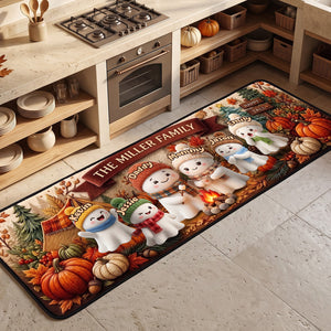 Lovely Boo Family Bonfire Runner Rug - Personalized Gift For Family 03tota290826