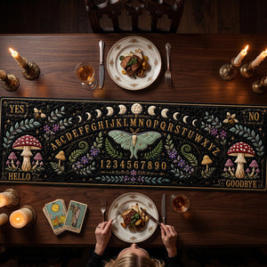 Gothic Board Quilted Table Runner Personalized Halloween Gifts 02NATA170826 - Quilted Table Runner - GoDuckee