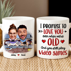 Personalized Gift For Couple Mug I Promise To Love You - Coffee Mug - GoDuckee