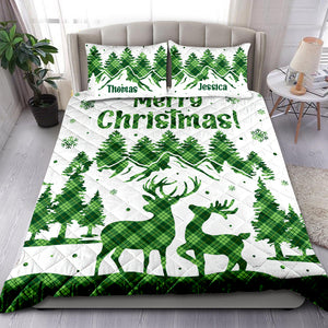 Personalized Gifts For Couple Quilt Bed Set 03qnqn011124 - Blanket - GoDuckee