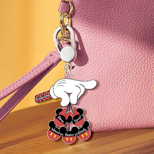Personalized Gifts For Grandma Keychain - Adorable Mouse Charm 03OHLU090125 - Keychains - GoDuckee