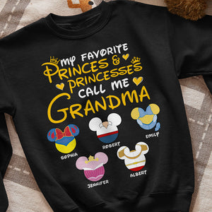 My Favorite Princes & Princesses Call Me Grandma- Personalized Shirt-Gift For Grandma-07dnqn250423 - Shirts - GoDuckee