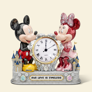 Timeless Love Couple Desk Clock Plaque - Personalized Gift For Couple 02OHPU030625 - Clock Plaques - GoDuckee
