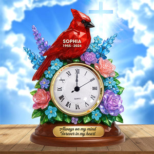 Memorial Desk Clock Plaque - Personalized Gifts For Heaven 05naqn280525 - Clock Plaques - GoDuckee