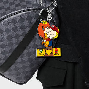 Personalized Gifts For Couple Keychain, Couple Game Lover 04TGDT060225HG - Keychains - GoDuckee