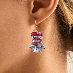 Teacher Of All Things Acrylic Earrings - Personalized Gifts For Teacher 02tgqn020725 - Earrings - GoDuckee