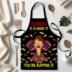 Personalized Gifts For Moms Aprons Momming Is Hard 03TOLU230125HG - Aprons - GoDuckee