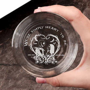 Personalized Gifts For Couple Engraved Whiskey Glass 03HTMH040624 - Drinkware - GoDuckee