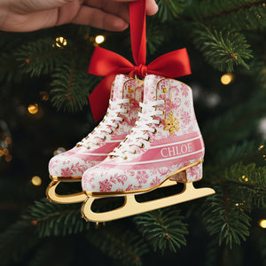 Winter Skating Ornament - Personalized Gifts For Skateboarders 05PGLU241025 - Ornament - GoDuckee