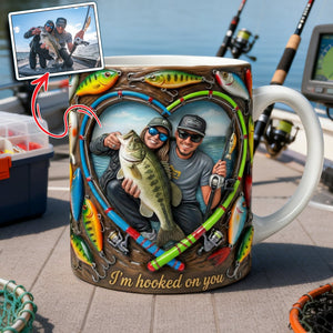 Fishing Couples Coffee Mug - Custom Photo Gifts For Couples 03hulu200126 - Coffee Mug - GoDuckee