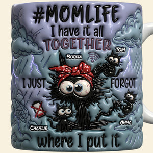 Silly Black Cat Mom Coffee Mug - Personalized Mother's Day Gifts 03qhdt130426 - Coffee Mug - GoDuckee