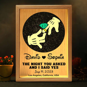 Personalized Gifts For Couple Light Frame Romantic Couple 11DTDT270124 - Canvas Print - GoDuckee