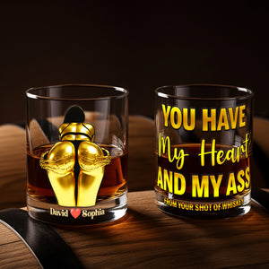 You Have My Heart Round Glass - Personalized Gifts For Couples 06NALU271125 - Glass - GoDuckee
