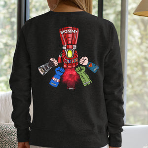 Personalized Gifts For Mom Shirt Super Fist Bump Mom And Kids 04ACQN180324HA - 2D Shirts - GoDuckee