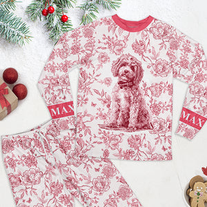 Toile de Jouy Pajama Set – Custom Photo Gifts for Dog Lovers 01pgqn090925 - Pajama Set - GoDuckee
