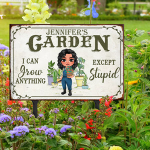 I Can Grow Anything, Gift For Farmer, Personalized Metal Sign, Gardening Lover Metal Sign - Metal Wall Art - GoDuckee