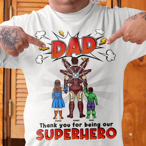 Thank You For Being Our Dad, Personalized Shirt, Father's Day Gift, Birthday Gift For Dad 04acqn260523tm - Shirts - GoDuckee