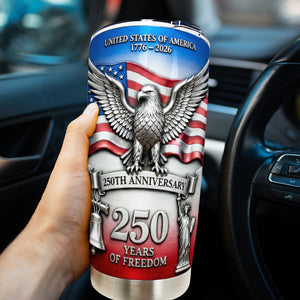 Proud Anniversary Tumbler - Personalized Gift For Patriot 02QHQN120226 - Tumbler Cup - GoDuckee