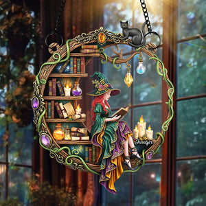 Magical Witch Suncatcher Ornament – Personalized Gifts for Book Lovers 03naqn140725 - Ornament - GoDuckee