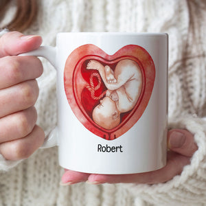 Dear Mommy You're Doing A Great Job, Personalized Mug, Pregnancy Gift For New Mom - Coffee Mug - GoDuckee