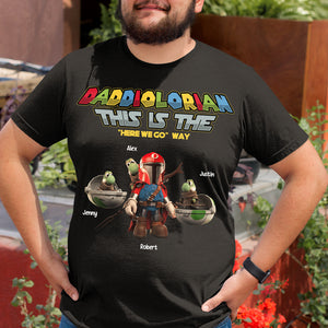 This Is The "Here We Go" Way, Gift For Dad, Personalized Shirt, Dad And Kids Shirt 02HTHN181223 - Shirts - GoDuckee