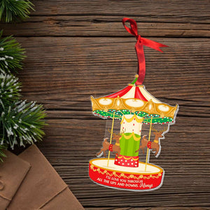 Romantic Couple Carousel I Love You Personalized Ornament, Gift For Him Gift For Her 02QHHN141123PA - Ornament - GoDuckee