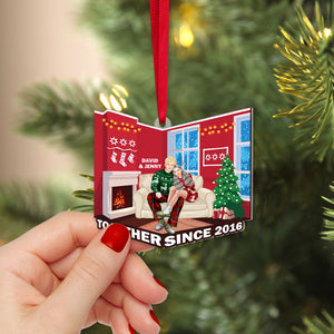 Sweet Couple, Together Since, Personalized Christmas Ornament, Gift For Couple - Ornament - GoDuckee