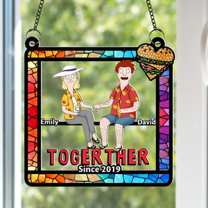 Personalized Gifts For Couple Suncatcher Ornament 06ohqn130225pa - Ornament - GoDuckee