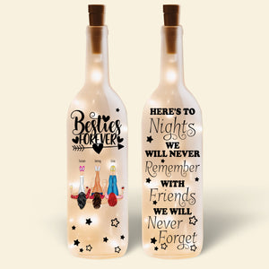 Personalized Gifts For Friend Bottle Lamp Besties Forever 02HUDT190225HH - Bottle Lamp - GoDuckee