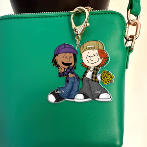 Personalized Gifts For Couple Keychain, Gangsta Love 03qhpu030125hg - Keychains - GoDuckee
